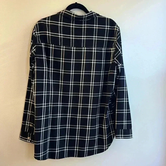 JACHS Girlfriend Soft Women’s Flannel Button Down Long Sleeve with Pockets! Sz L - Picture 6 of 8